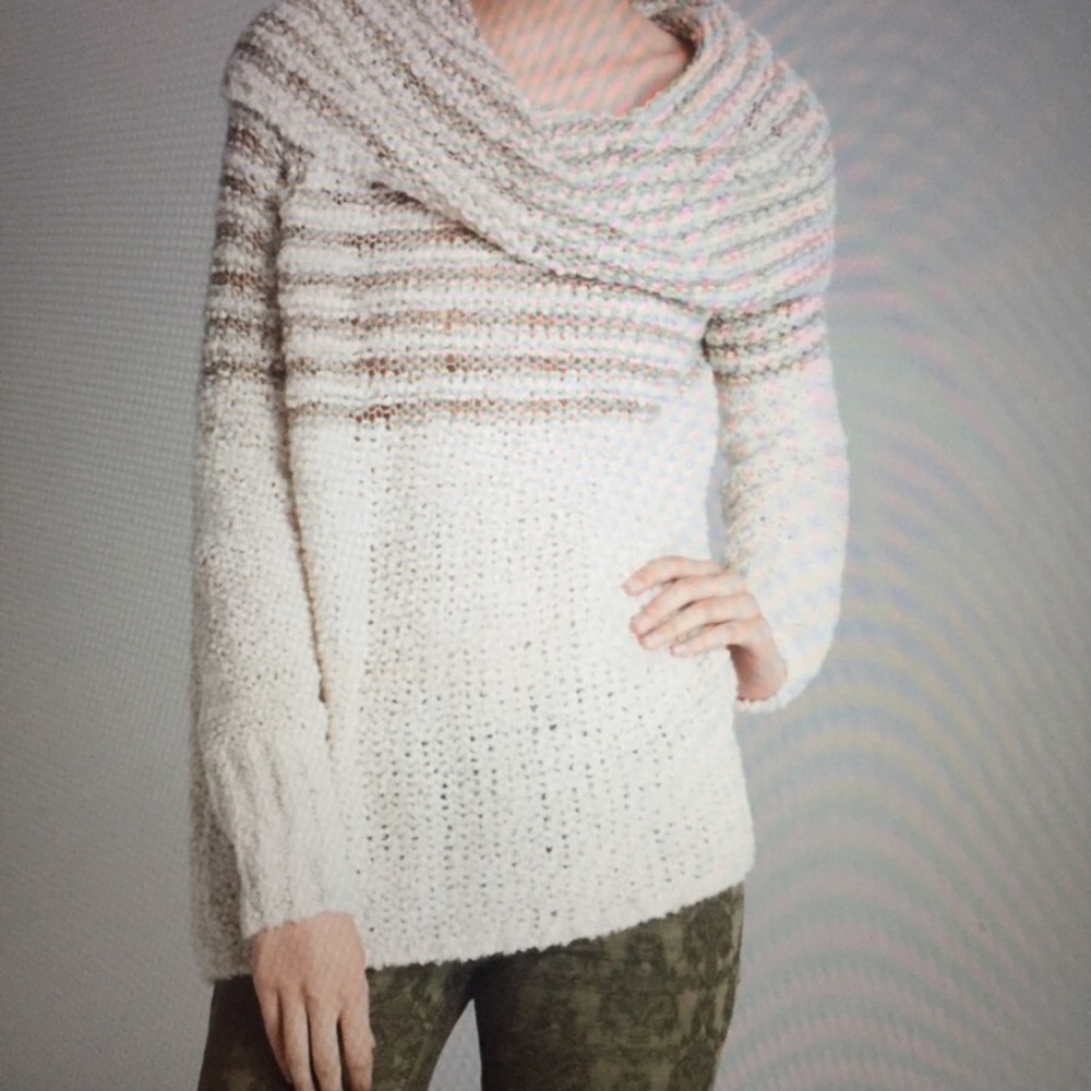 Free People Cowl Neck Wool Sweater